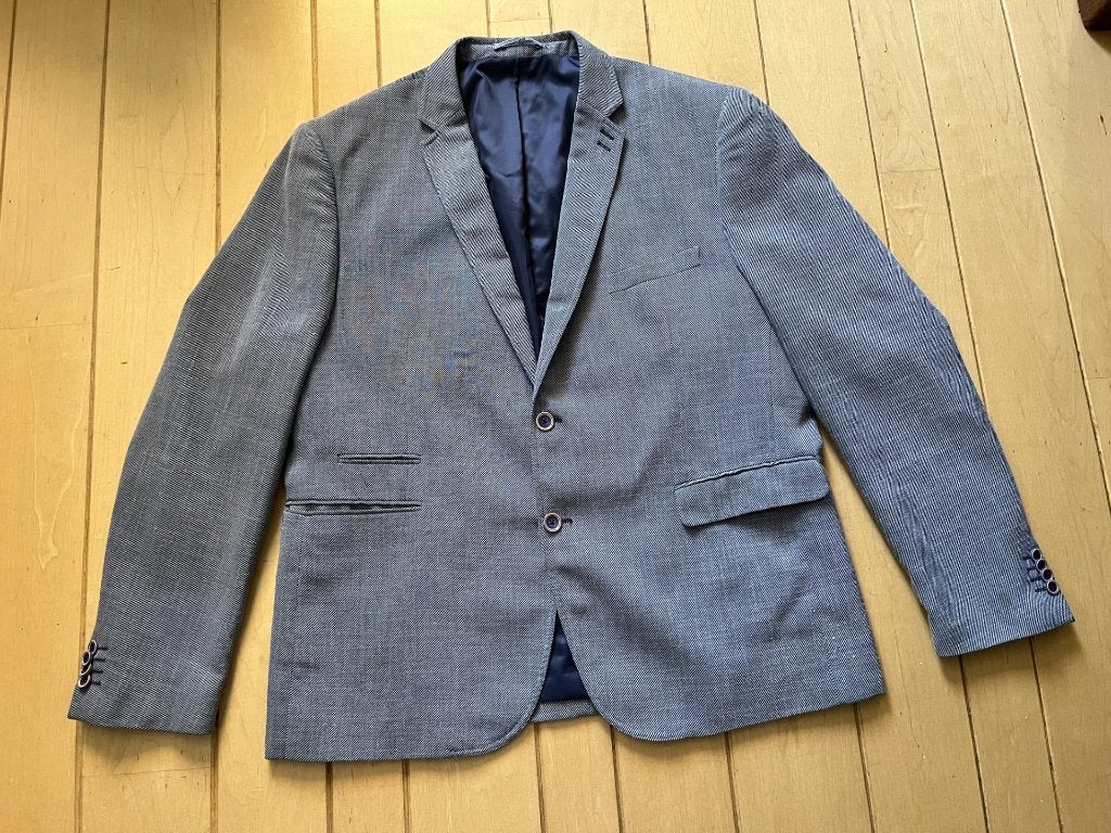 Cornalli heren colbert maat 60 jasje blauw wit gemêleerd, Kleding | Heren, Jasje of Colbert, Gedragen, Cornalli, Verzenden