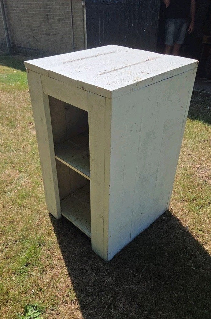 Houten sokkels 4x, Ophalen, Gebruikt