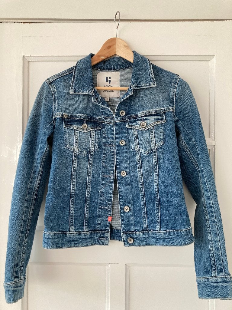 Spijkerjasje van Garcia - maat S - als nieuw/ongedragen, Blauw, Ophalen of Verzenden, Zo goed als nieuw, Maat 36 (S)
