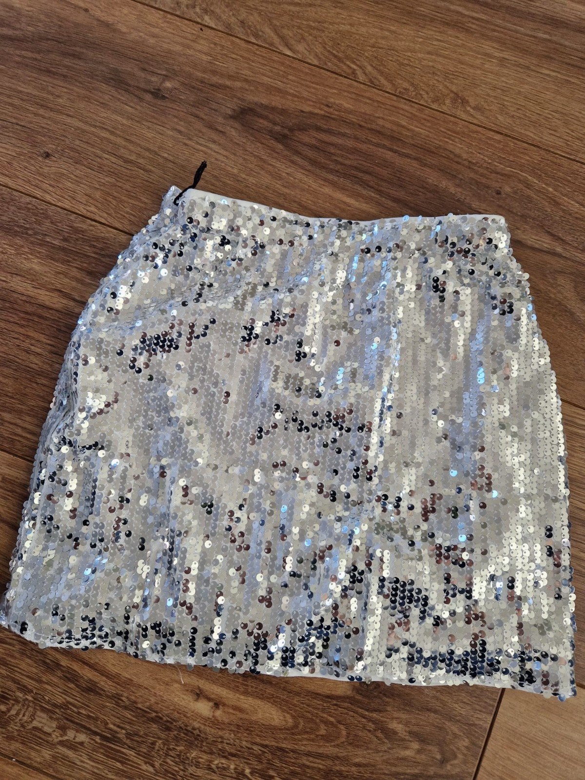 Zilveren pailletten rokje - Maat XXS, Ophalen of Verzenden, Zo goed als nieuw, Maat 34 (XS) of kleiner, Zilver