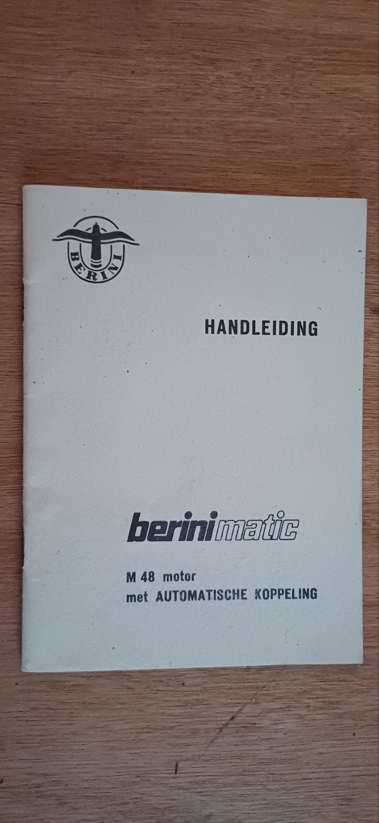 Berini matic M 48  handleiding, Ophalen of Verzenden, Gebruikt