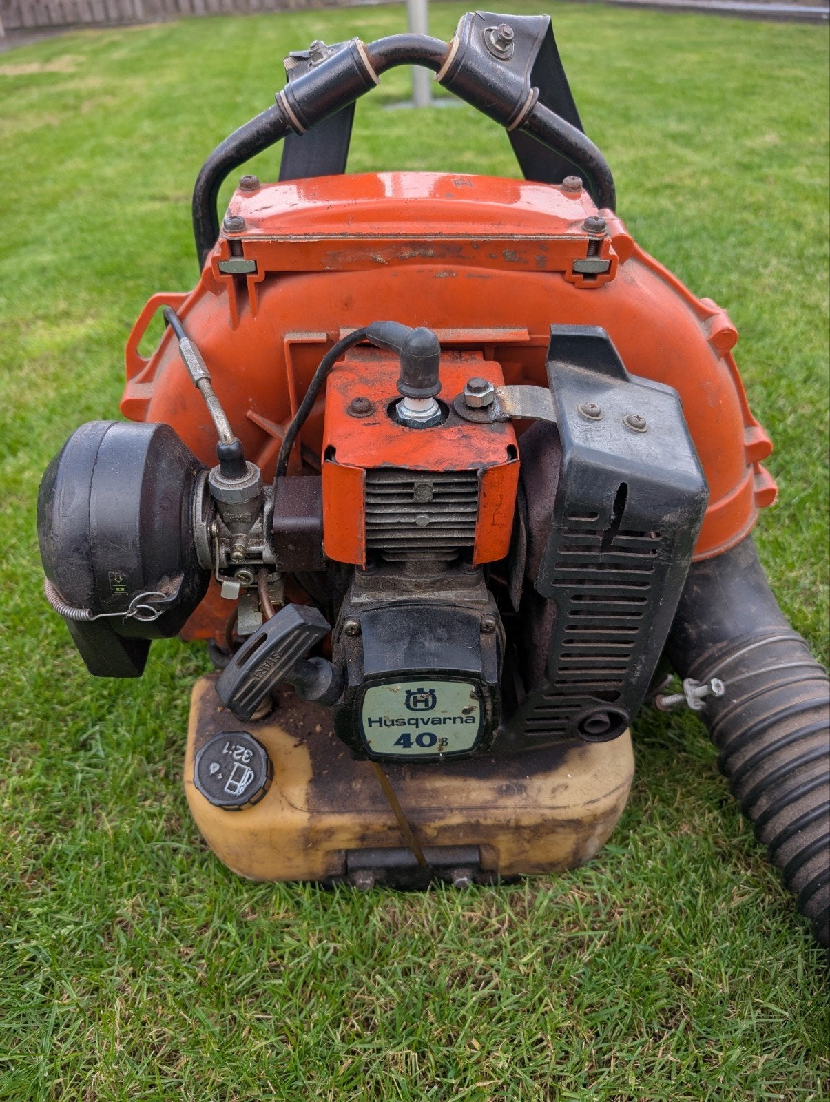 Husqvarna 40S Bladblazer, Tuin en Terras, Ophalen, Benzine, Gebruikt, Ruggedragen