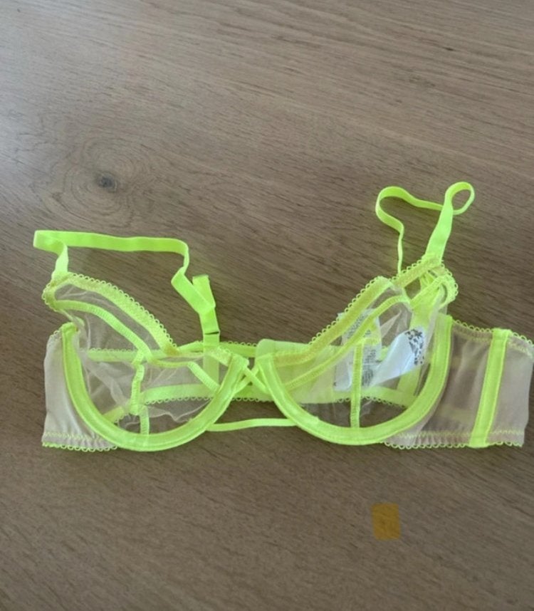 ASOS DESIGN Neon Gele Kanten BH - Maat 75A, Kleding | Dames, Geel, ASOS DESIGN, Customer.care@asos.com, Ophalen of Verzenden