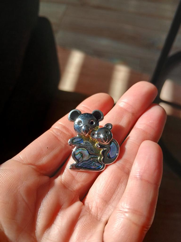 Vintage broche Koala's, Ophalen of Verzenden