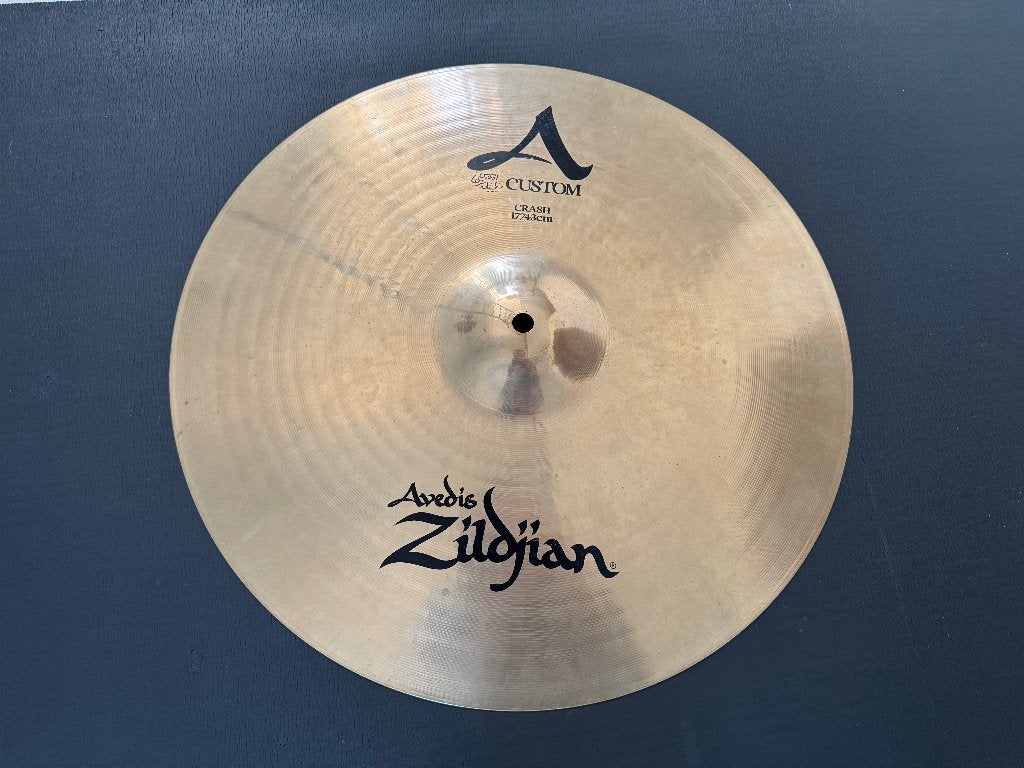 Zildjian 17" A Custom Crash, Ophalen of Verzenden, Gebruikt, Overige merken