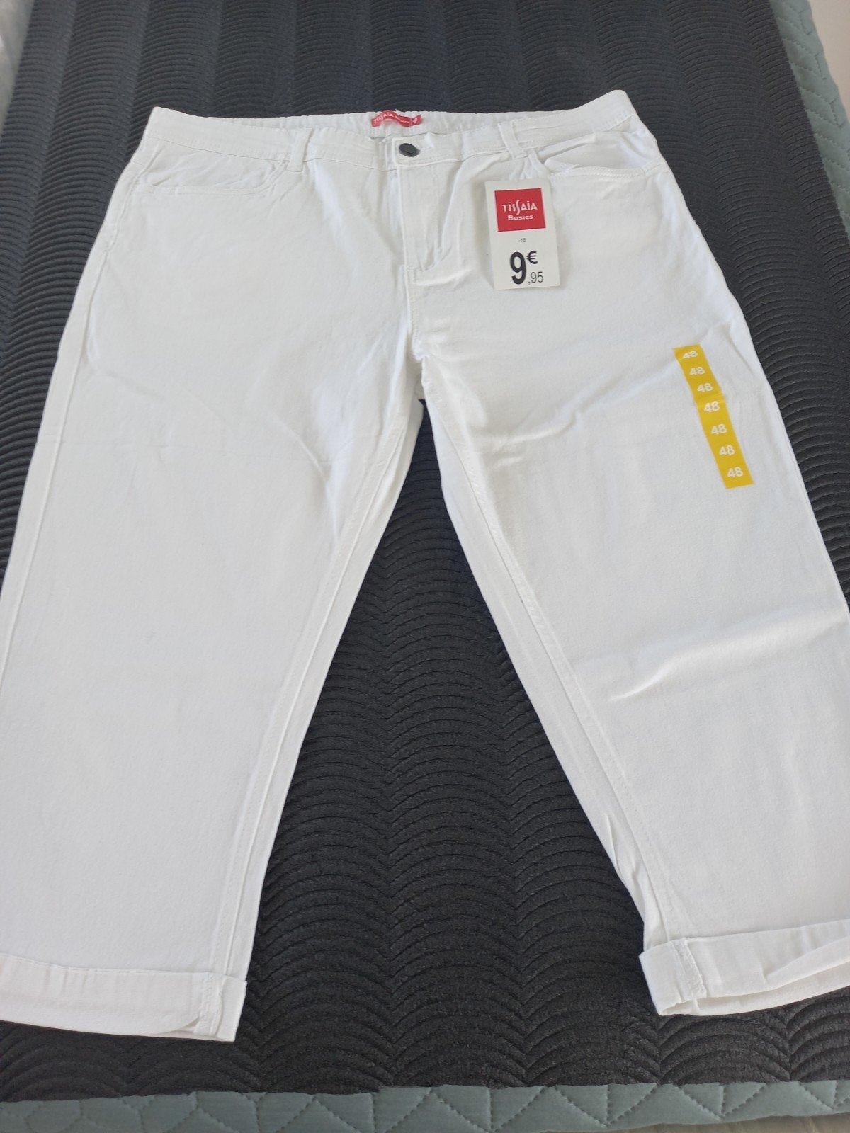 Broek 3/4 van Tisfaia maat 48 NIEUW, Wit, Maat 46/48 (XL) of groter, Nieuw, Ophalen of Verzenden