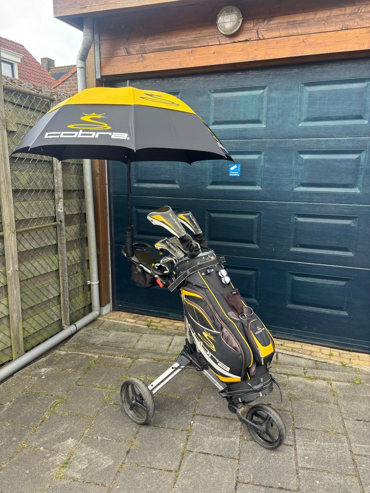 Complete Cobra S3 golfset met Bagboy Compact 3 golftrolley, Ophalen, Gebruikt, Set, Overige merken