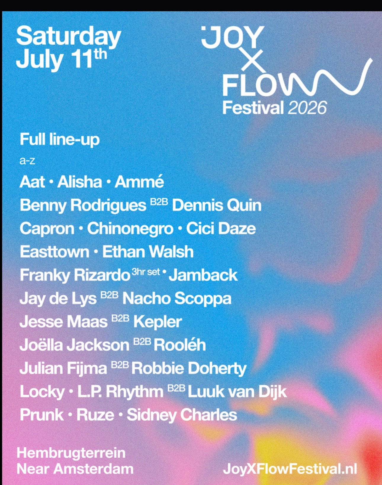 Tickets JoyxFlow festival, Tickets en Kaartjes, Twee personen