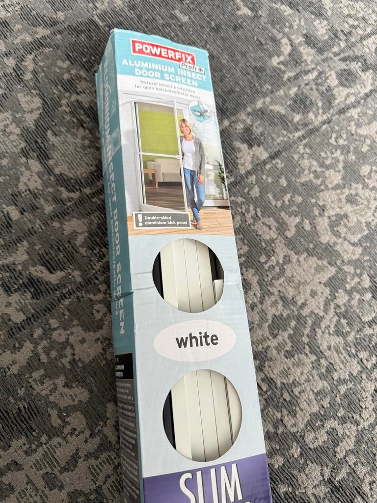 Powerfix aluminium insecten hordeur wit, Ophalen of Verzenden, Nieuw, Hordeur