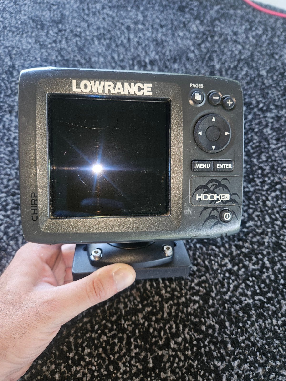 Lowrance Hook5-x Fishfinder, Watersport en Boten, Navigatiemiddelen en Scheepselektronica, Ophalen of Verzenden, Zo goed als nieuw