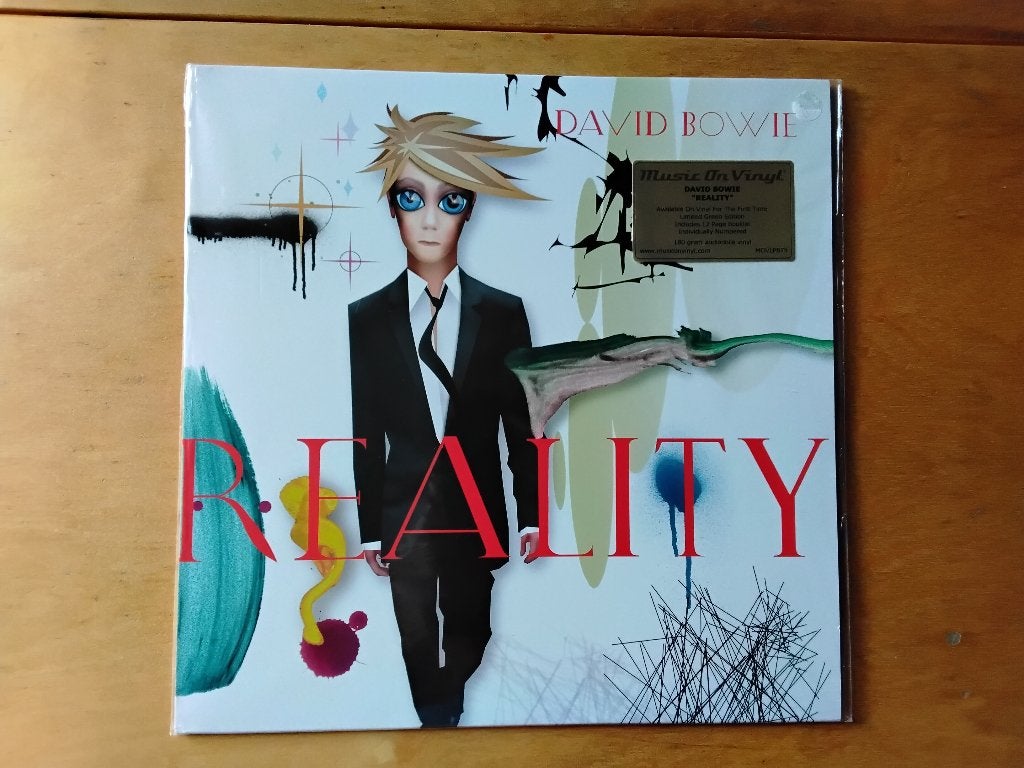 David bowie Reality  ltd edition green LP, 2010 - 2019, Inclusief boekje, Ophalen of Verzenden, Zo goed als nieuw