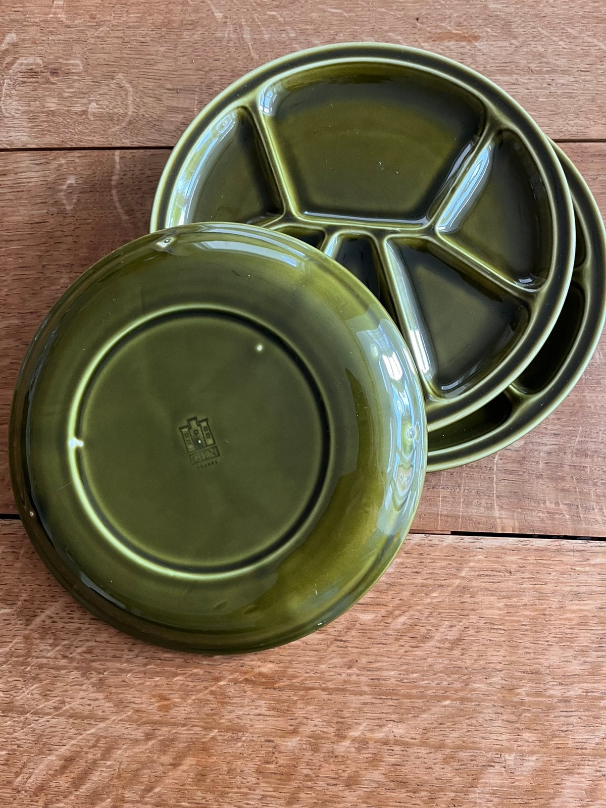 Gien fondueborden, 3 stuks, Ophalen, Bord(en), Overige stijlen, Glas