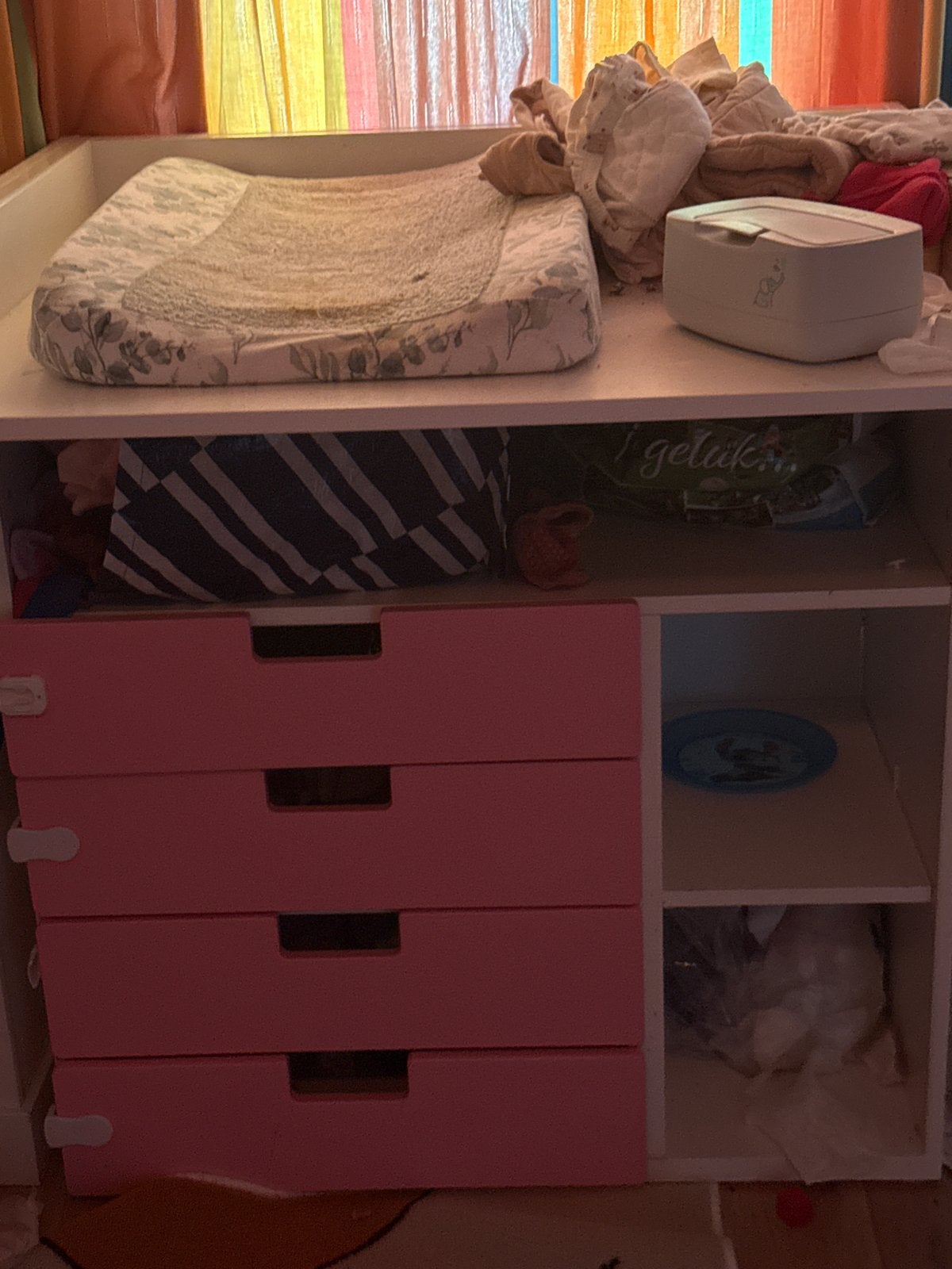 Gratis Commode met lades en opbergvakken, Ophalen, Gebruikt, 50 tot 70 cm, 75 tot 100 cm