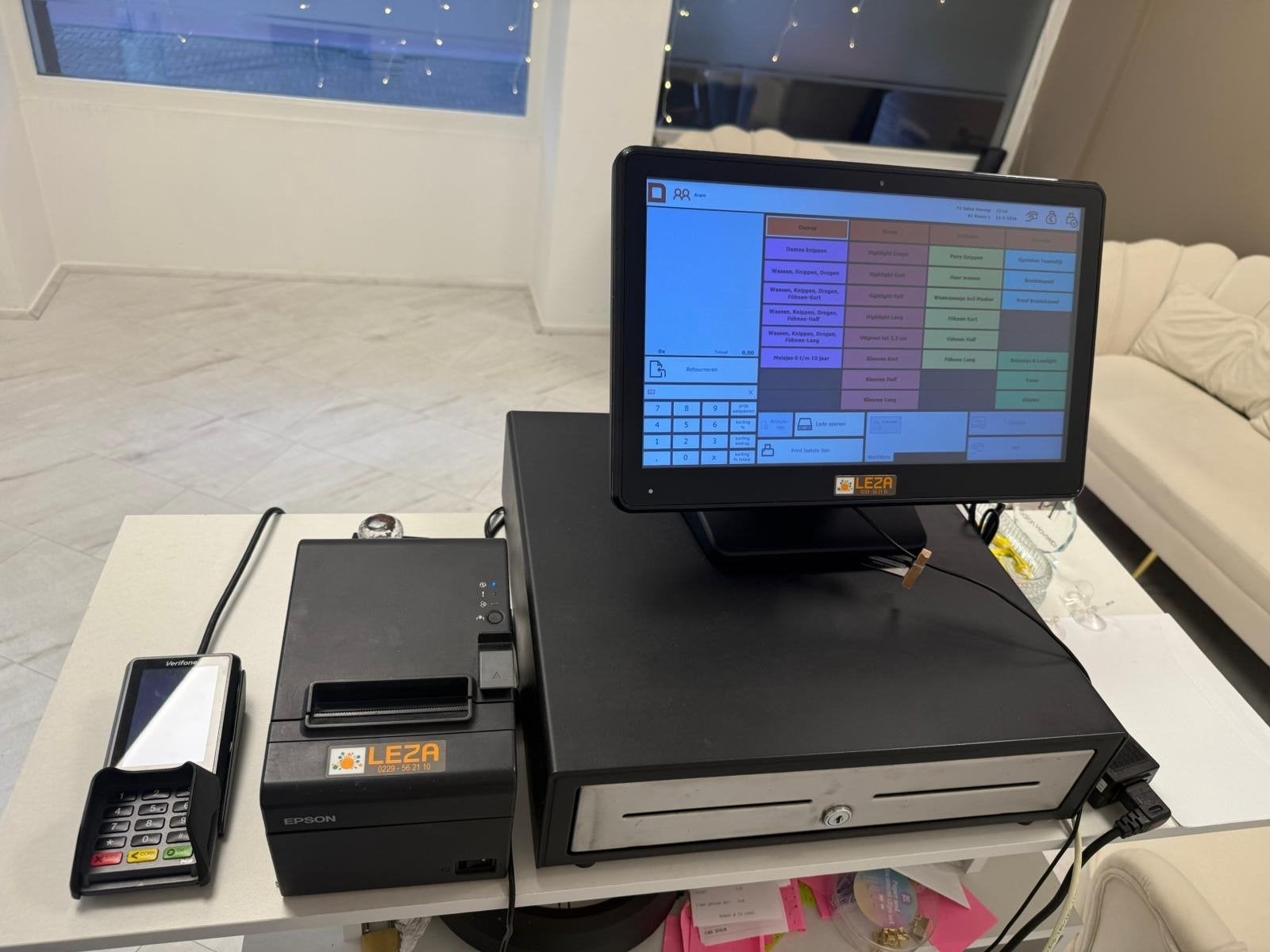 Compleet Kassa Systeem met LEZA Software en Pinautomaat, Ophalen of Verzenden