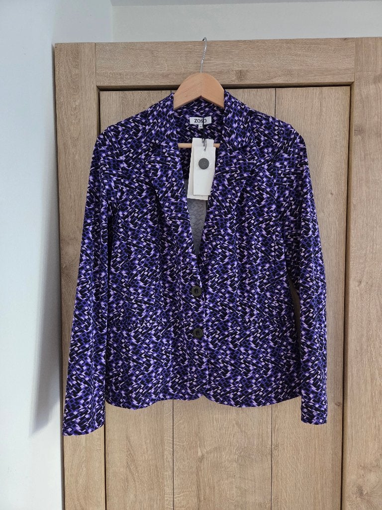 Zoso blazer kelly nieuw M, Maat 38/40 (M), Paars, Nieuw, Ophalen of Verzenden