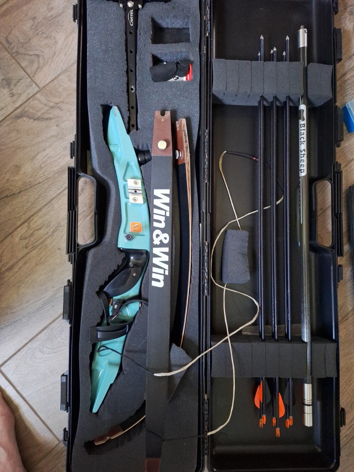 Complete Recurve Boogset Win&Win Evolution met Koffer, Ophalen of Verzenden, Zo goed als nieuw