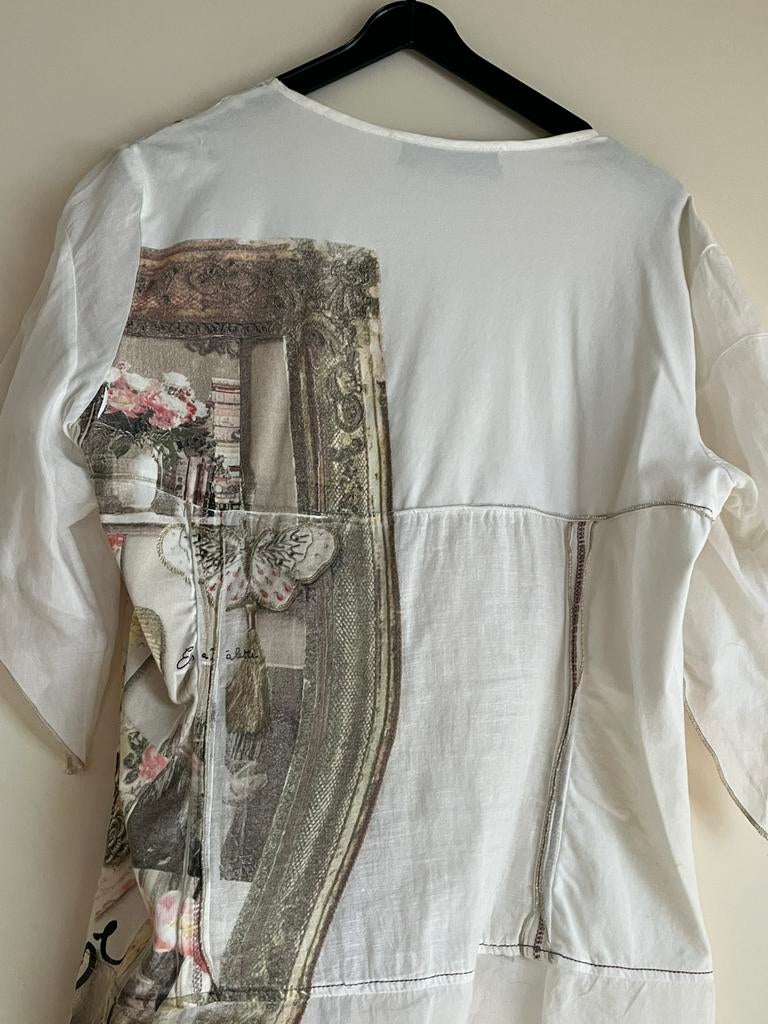 mooie zomer blouse van Elisa Cavaletti, Ophalen of Verzenden, Zo goed als nieuw, Maat 38/40 (M), Korte mouw