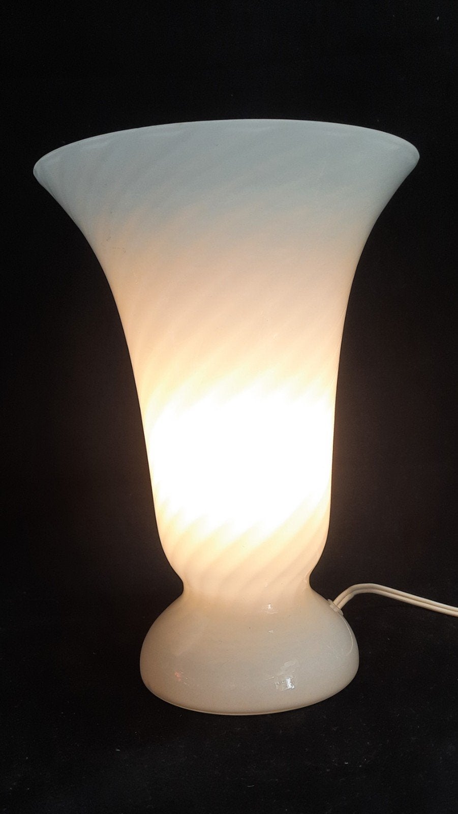 Tafellamp WSB sw/01 murano glas jrn 80,lees de beschrijving, E14 (klein), Wit, Ophalen of Verzenden, Glas