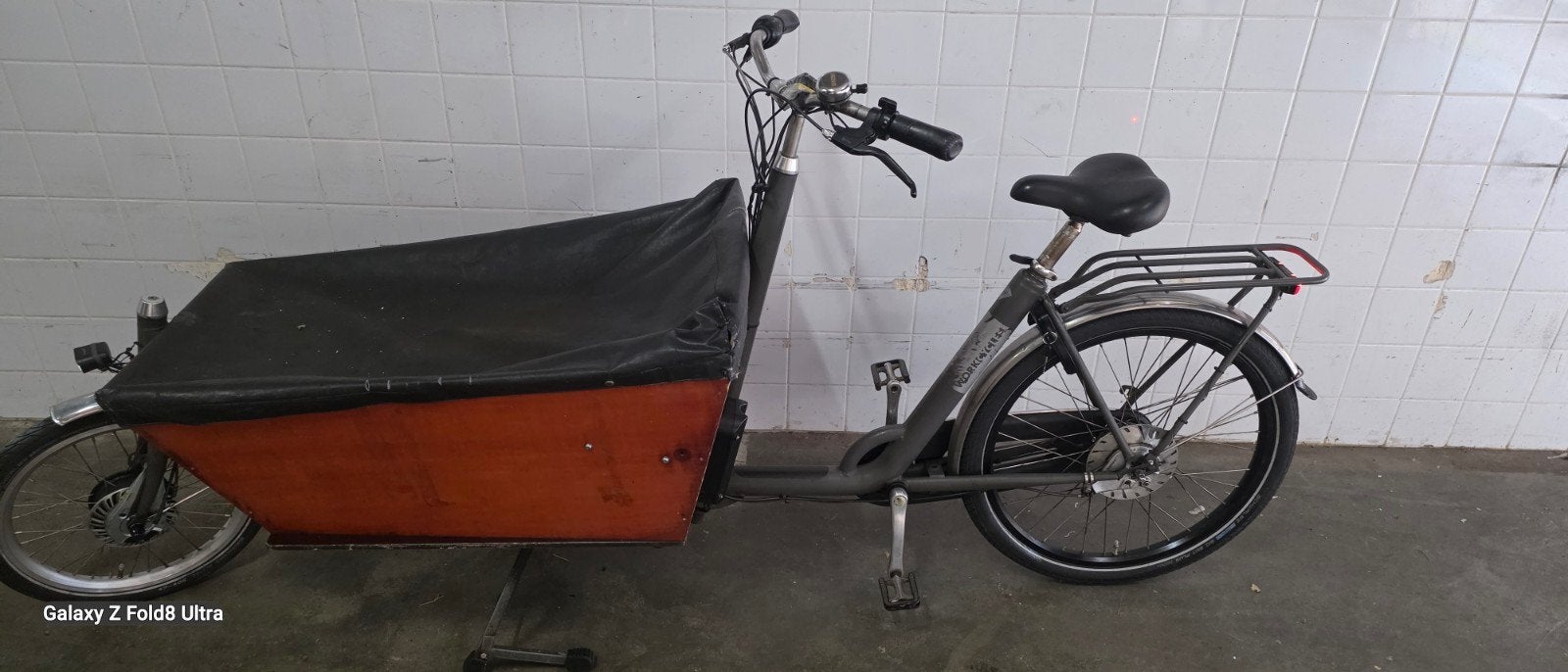 Elektrische bakfiets met 7 versnellingen en huif, Fietsen en Brommers, Ophalen