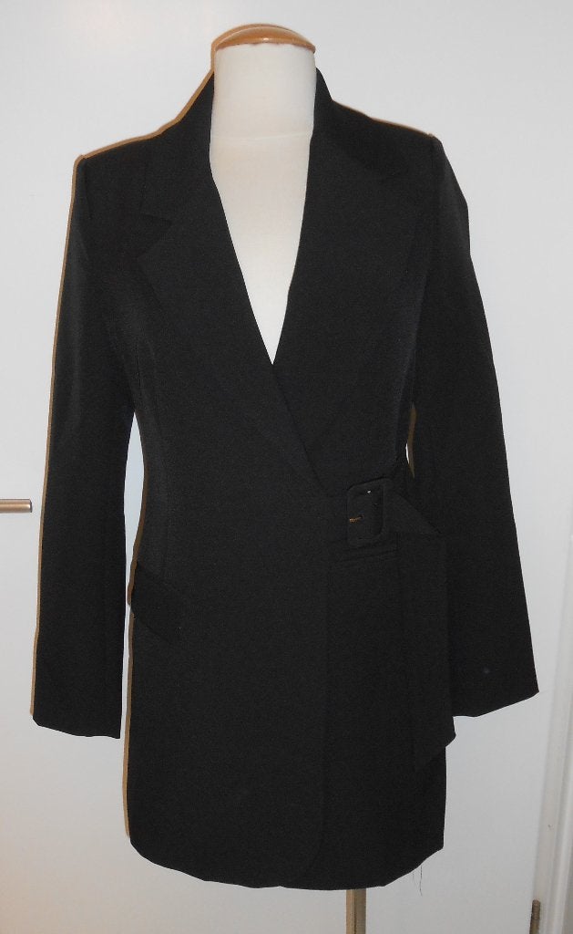 Attentif Paris blazer jurkzwart mt 38, Maat 38/40 (M), Zwart, Nieuw, Boven de knie