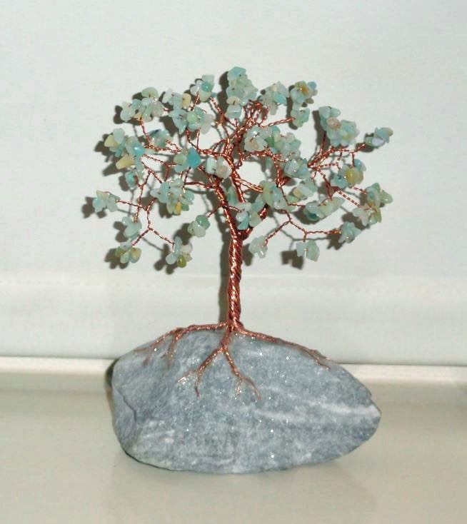 Boompje Amazoniet edelsteenboom Edelsteen, Verzenden, Mineraal