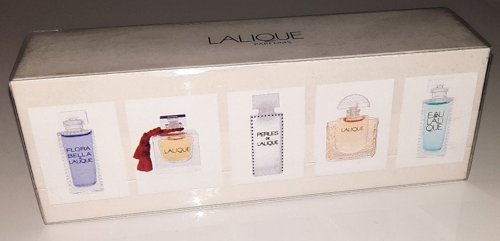 Parfum miniaturenset Lalique, Verzenden, Zo goed als nieuw, Miniatuur, Gevuld