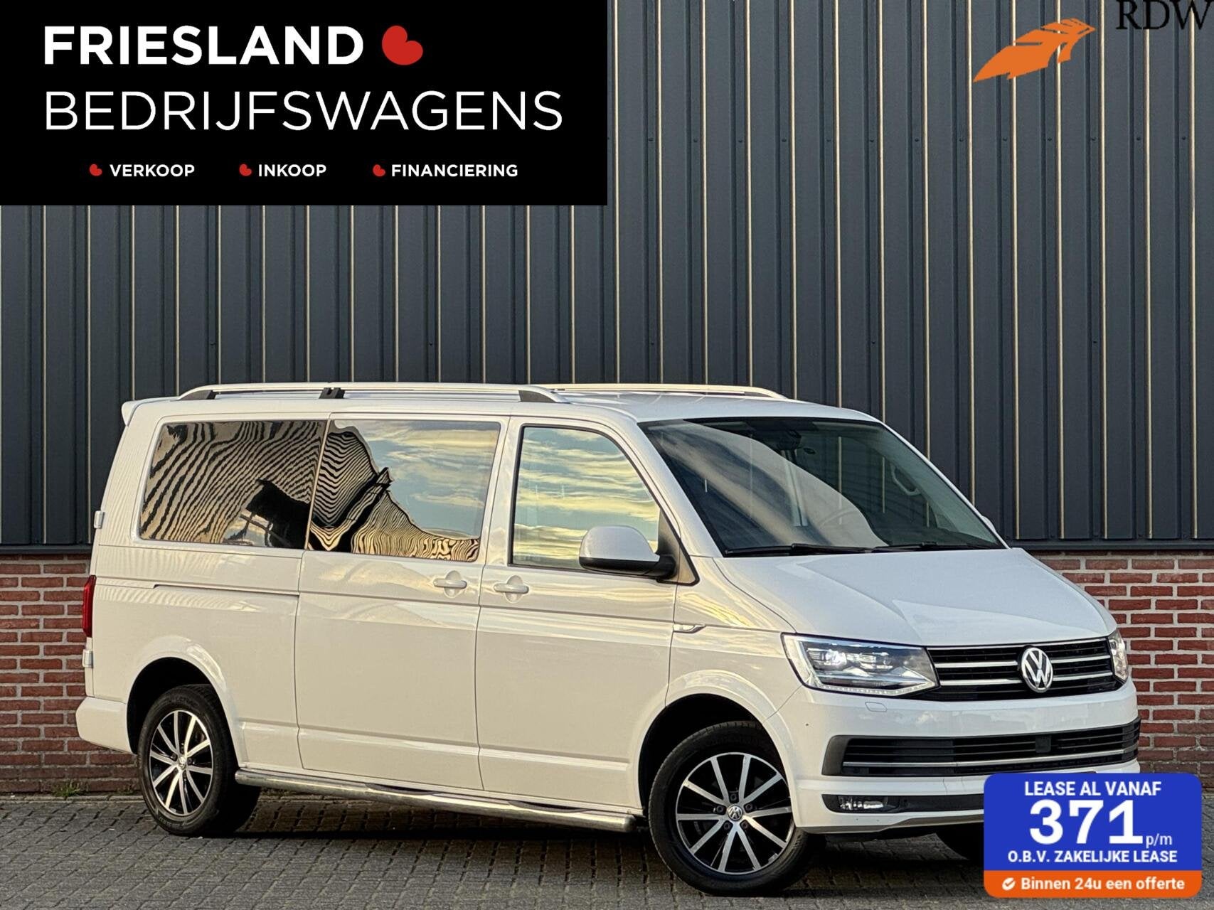 Volkswagen Transporter 2.0 TDI 150pk Highline Dubbele Cabine, Auto's, Stof, 4 cilinders, 150 pk, Volkswagen