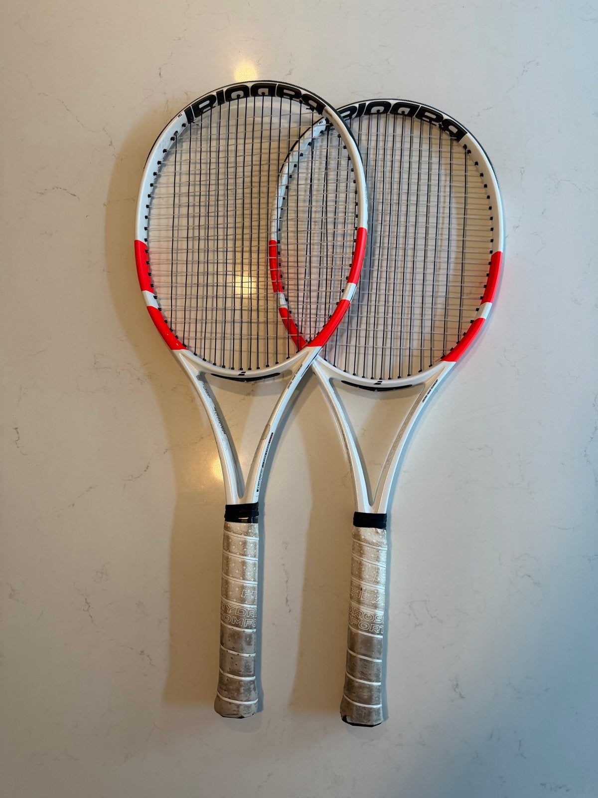 2x Babolat Pure Strike L2 racket met tas, L2, Gebruikt, Ophalen of Verzenden, Racket