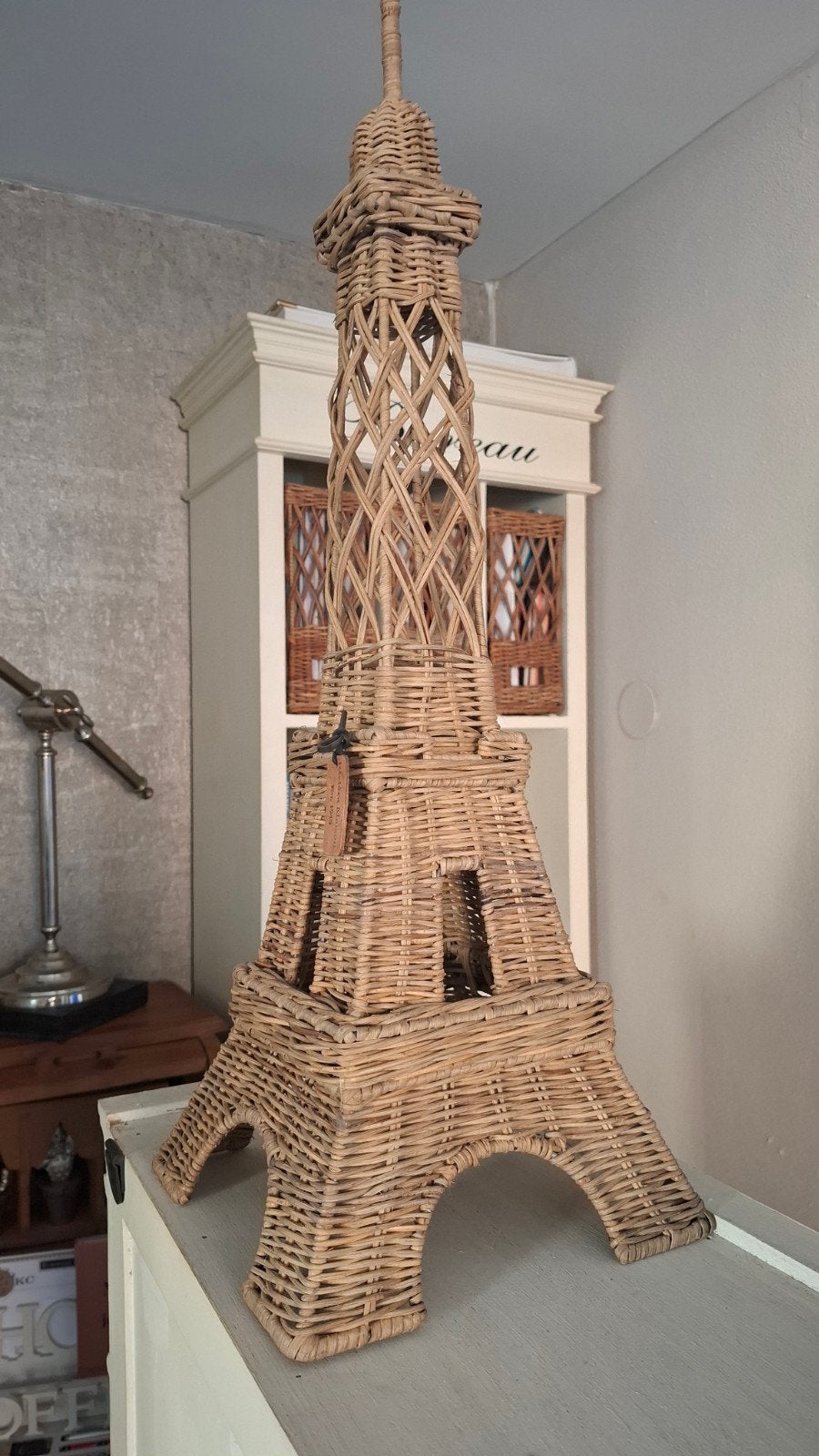 Riviera Maison Eiffeltoren van rattan, Ophalen of Verzenden, Natuurlijk materiaal, Bruin, Landelijk