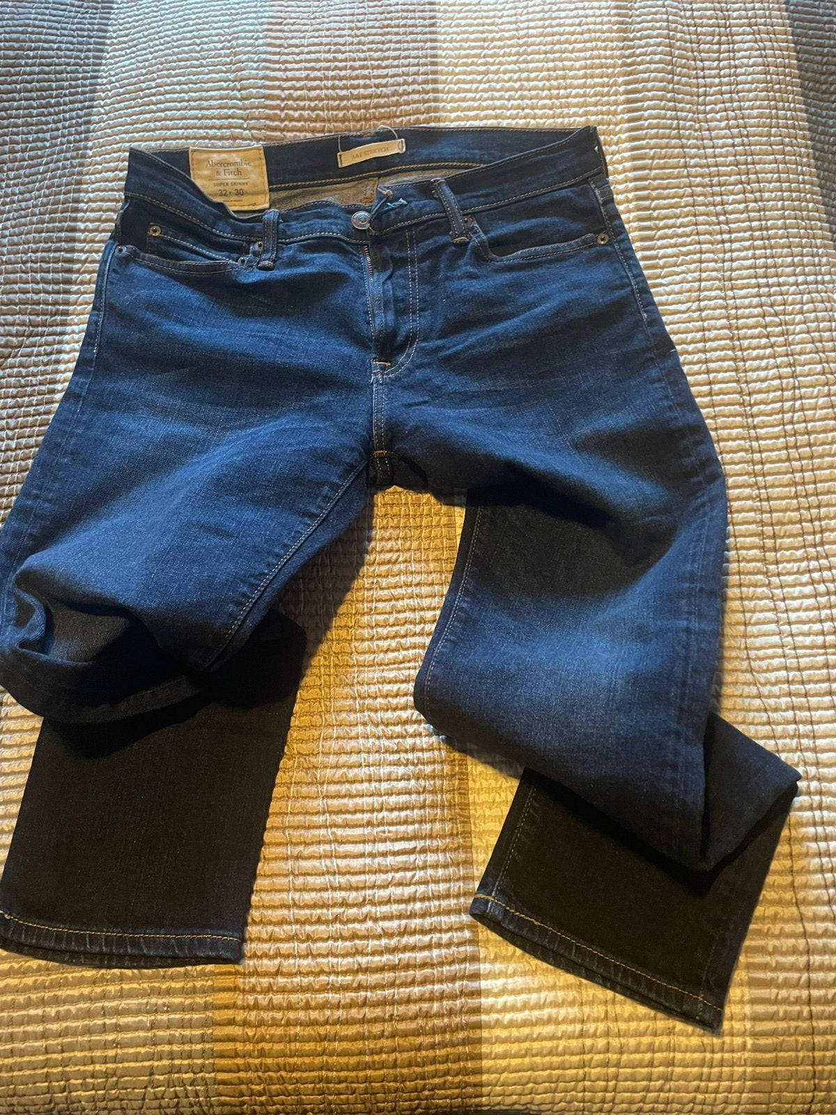 Jeans 32/30 stretch Abercrombie &Fitch, Ophalen of Verzenden, Zo goed als nieuw, Maat 48/50 (M), Blauw