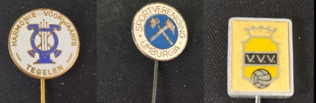 3 speldjes uit Limburg, Verzamelen, Speldjes, Pins en Buttons, Ophalen of Verzenden, Gebruikt, Overige onderwerpen, Speldje of Pin