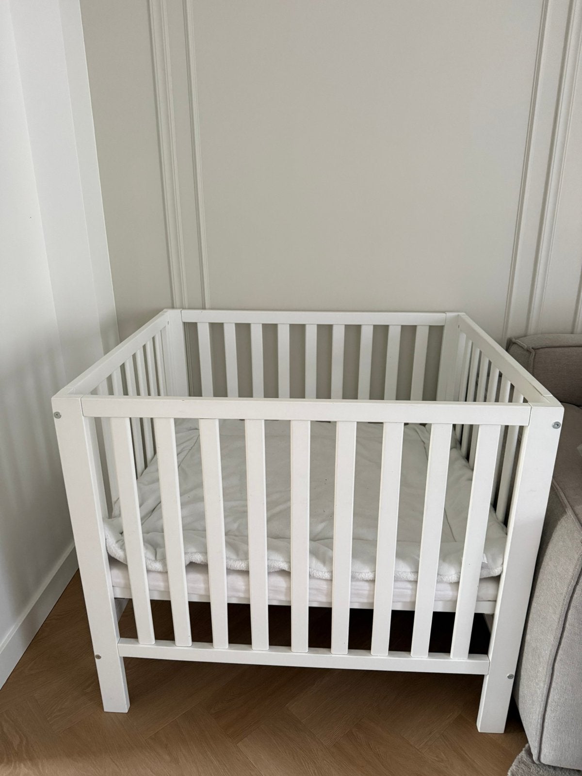 Cabino Baby Box Nova Wit, Ophalen, Zo goed als nieuw, In hoogte verstelbaar