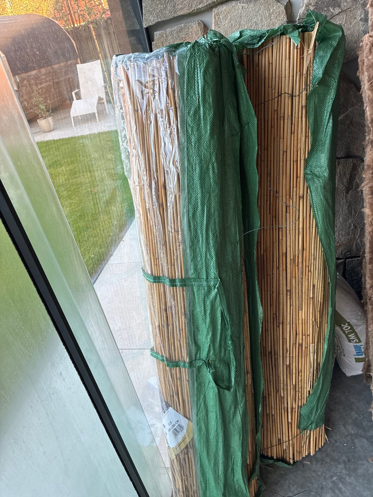 2x Bamboe matten 600x120 cm - Nieuw in verpakking, Ophalen, Nieuw