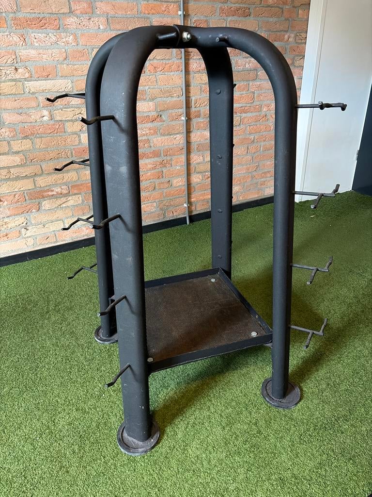 Kabel accessoires rek, Sport en Fitness, Fitnessmaterialen, Ophalen, Zo goed als nieuw, Armen, Halterset