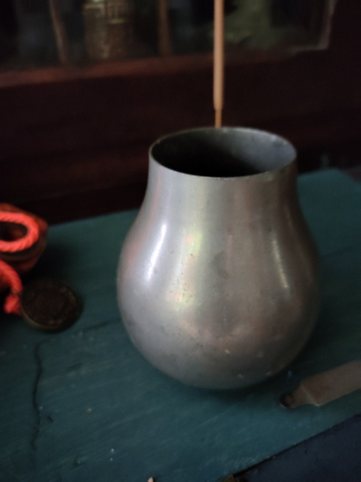 antiek Tin vaasje, Antiek en Kunst, Antiek | Tin, Ophalen of Verzenden