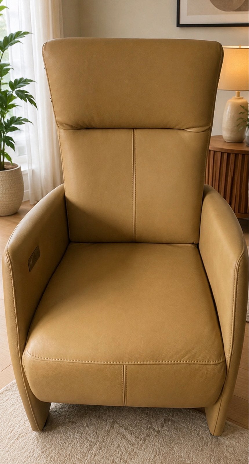 Prominent sta op stoel met accu, Huis en Inrichting, Stoelen, Ophalen, Overige kleuren, Leer, Zo goed als nieuw