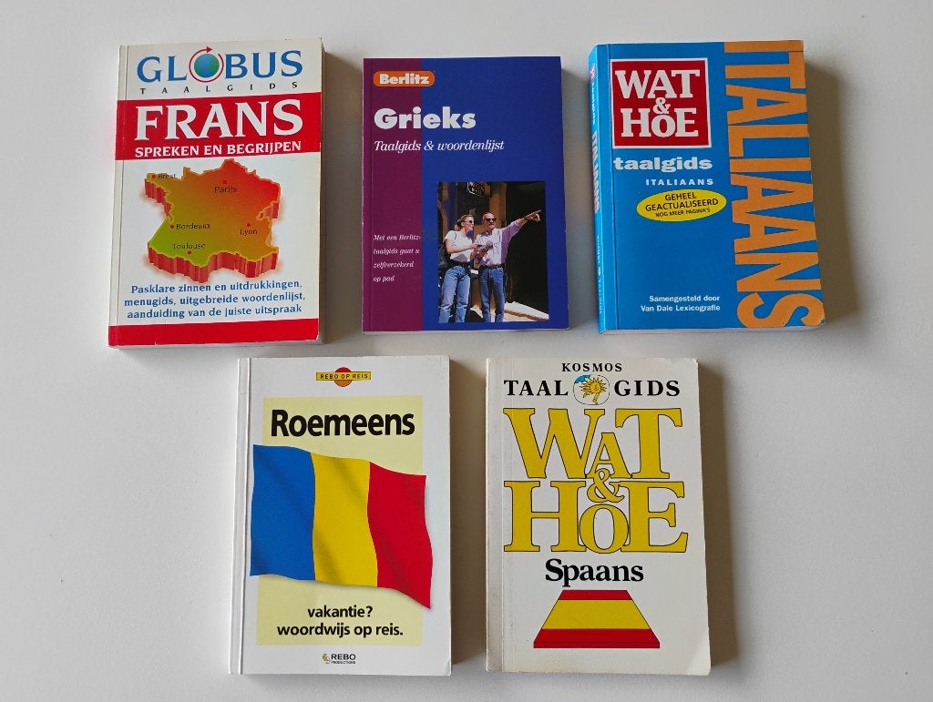 Taalgids Zweeds,Noors,Roemeens Grieks,Frans,Italiaans,Spaans, Boeken, Overige merken, Europa, Ophalen of Verzenden, Taalgids