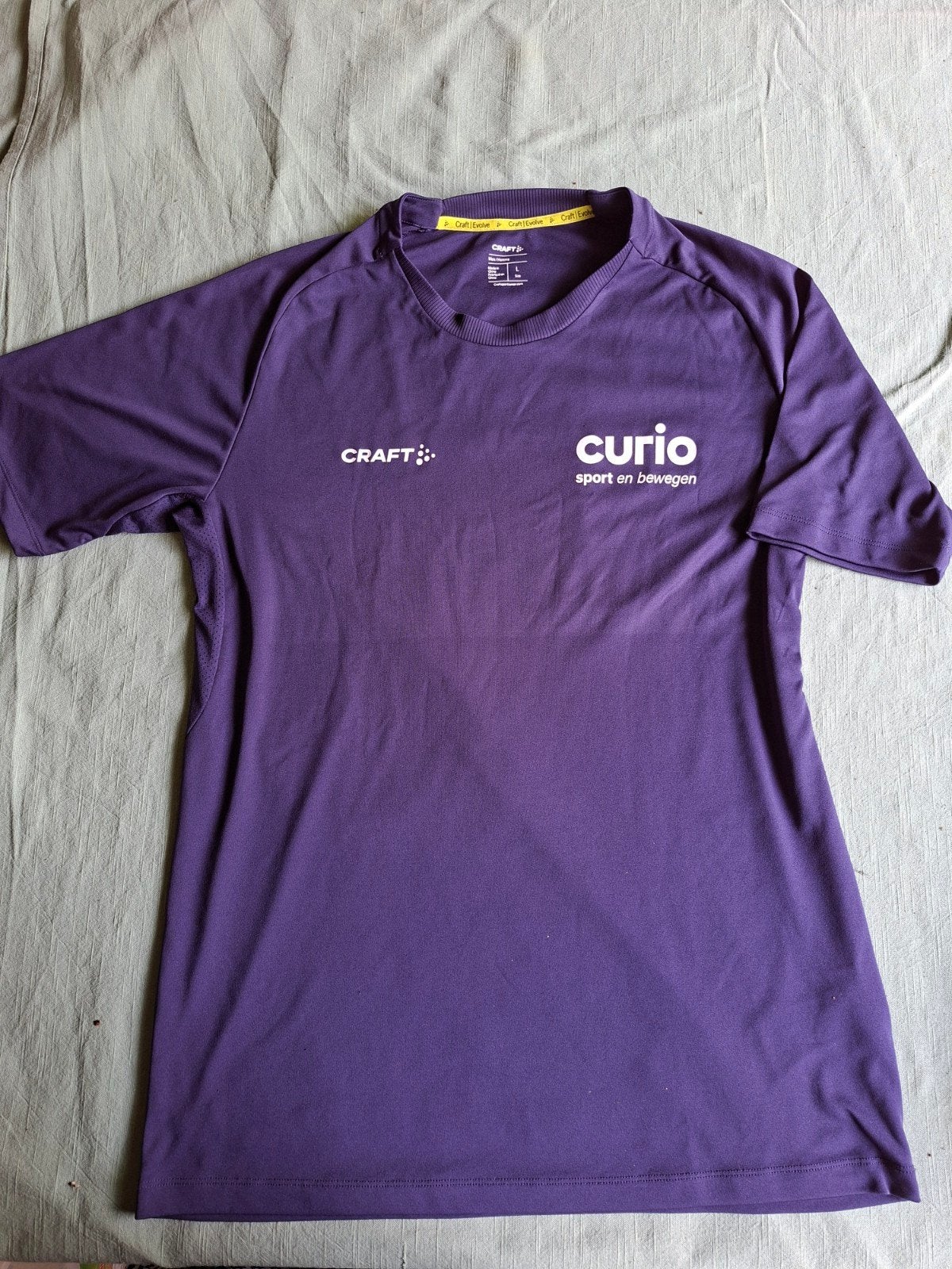 3 shirts, Craft, Curio Sport en bewegen, maat L, Kleding | Heren, Ophalen, Blauw, Zo goed als nieuw, Algemeen