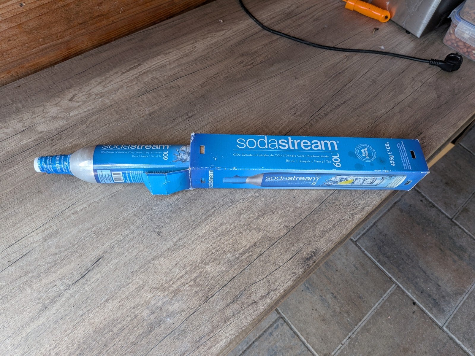 Sodastream Co2 Cilinder nieuw origineel geseald! Blauw., Ophalen of Verzenden, Nieuw