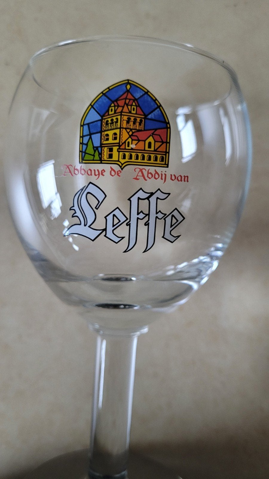Leffe bierglas, Verzamelen, Ophalen of Verzenden, Zo goed als nieuw, Glas of Glazen, Leffe