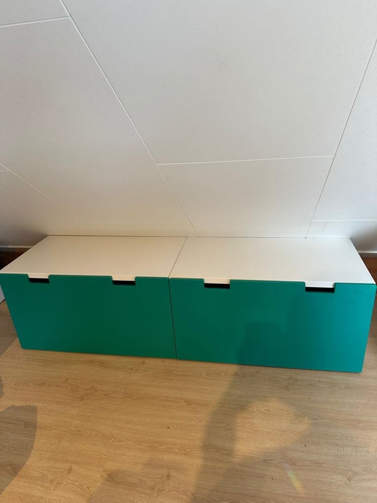 3x IKEA Trofast opbergkast met lades (turquoise en groen), Huis en Inrichting, Kasten | Overige, Ophalen, Gebruikt
