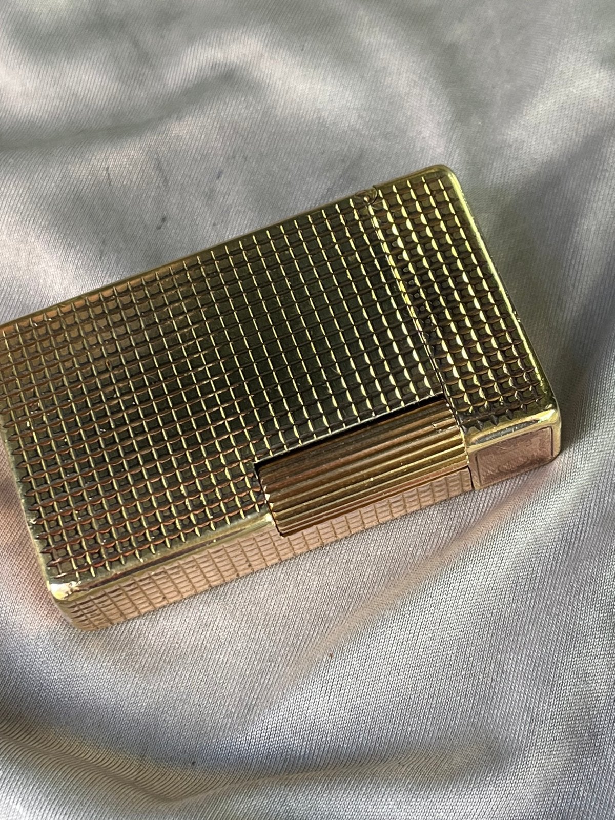 St. Dupont Ligne 1 BS aansteker double gouden, groot model, Verzamelen, Rookartikelen, Aanstekers en Luciferdoosjes, Ophalen of Verzenden