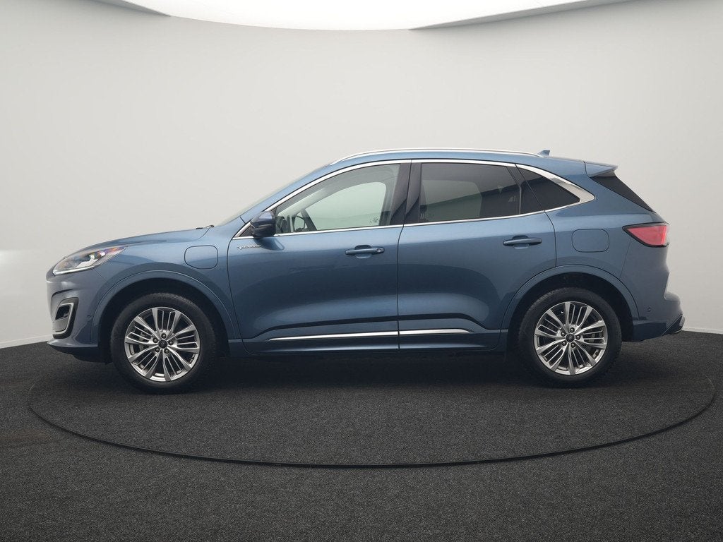 Ford Kuga 2.5 Vignale PHEV 225pk Dealer O.H. | Trekhaak Af F, Auto's, Ford, Gebruikt, Zwart, 4 cilinders, Blauw