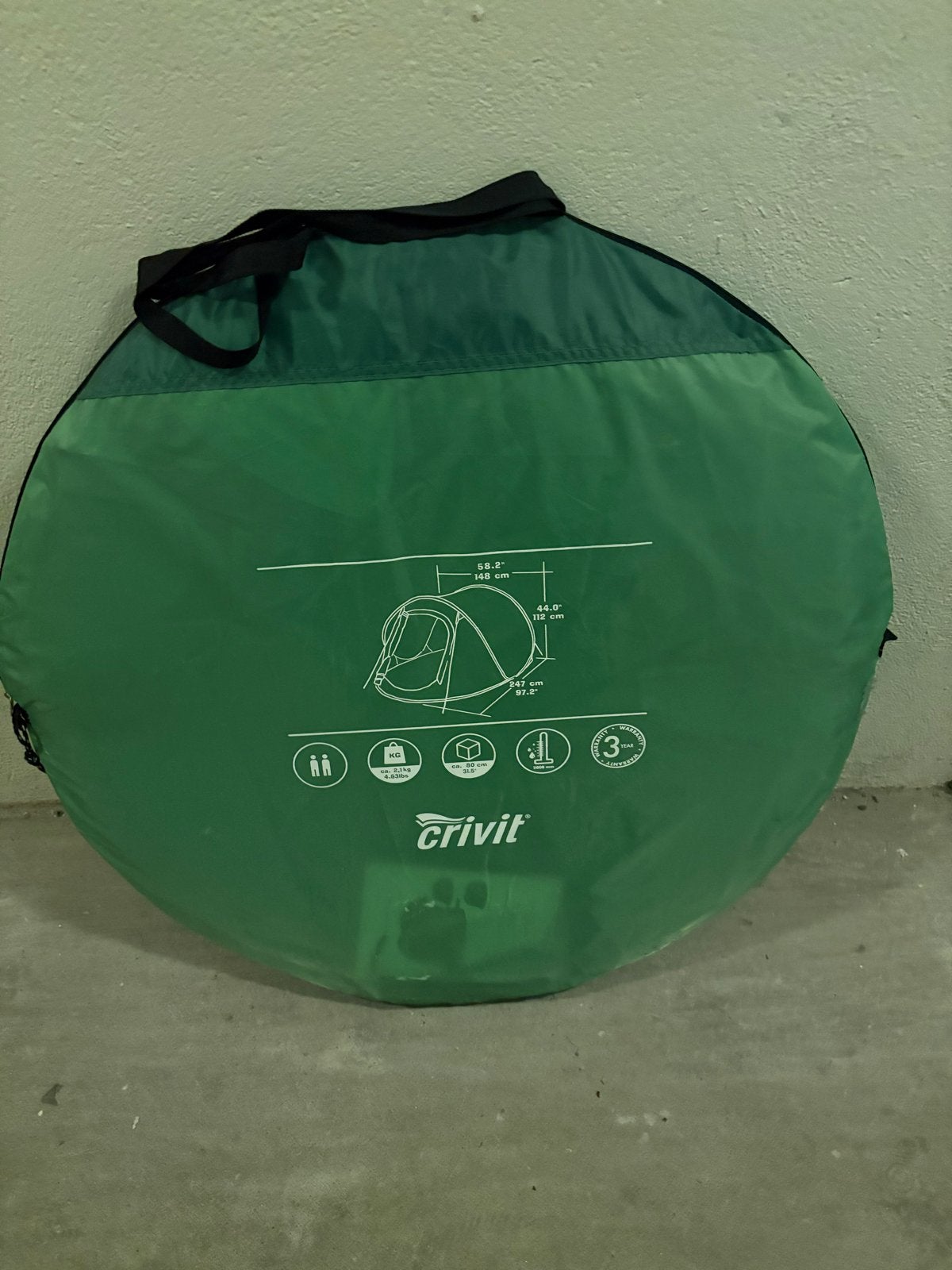 Festival Pop-up tent voor 2 personen, Ophalen, Gebruikt, Tot en met 3