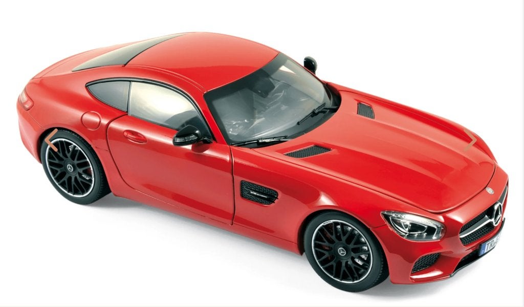 MERCEDES AMG GT 2015 rood schaal 1/18 NOREV ref: 183496, Verzenden, Nieuw, Auto, Norev