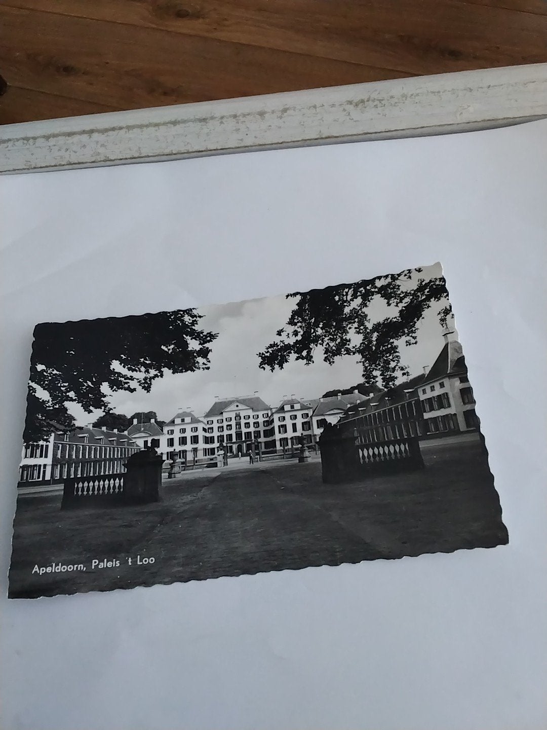 Oude ansichtkaart Apeldoorn, Paleis 't Loo (Gelopen), Ophalen of Verzenden, 1940 tot 1960, Gelopen, Gelderland