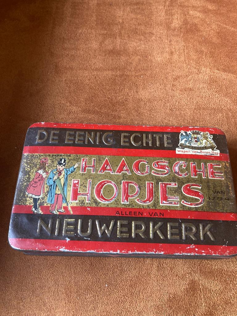 Haagsche hopjes blik, Verzamelen, Blikken, Ophalen of Verzenden, Zo goed als nieuw, Overige