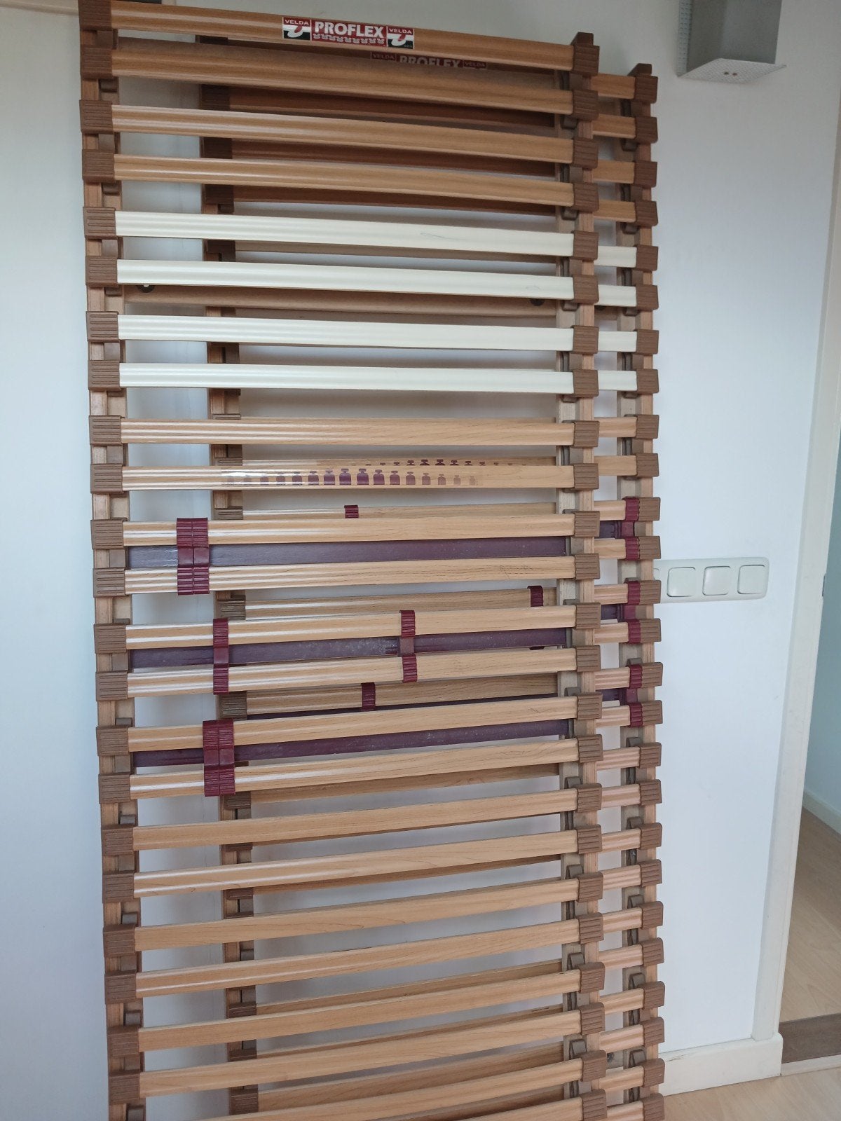 koopje ,2 stuks lattenbodem 70x190 cm - Velda Proflex, Ophalen, Gebruikt, 70 cm of minder, Tweepersoons