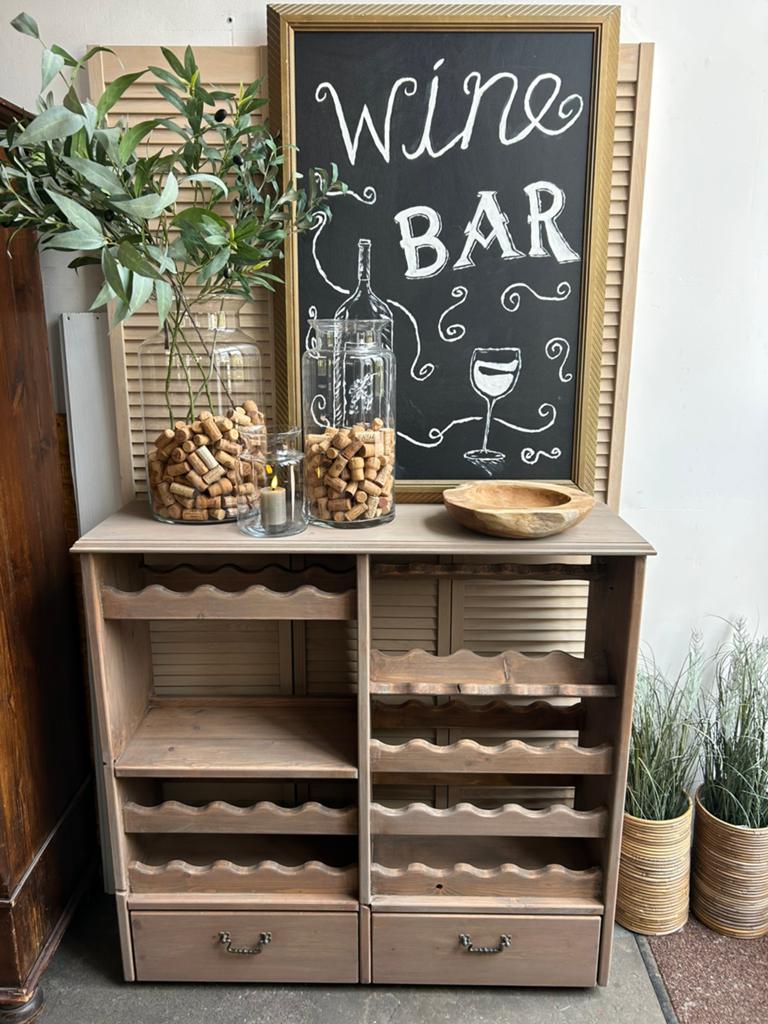 Houten wijnkast, Ophalen, Hout, Minder dan 50 cm