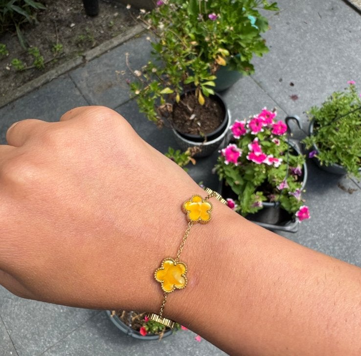 Van Cleef & Arpels Armband Geel Roestvrij, Ophalen of Verzenden, Nieuw